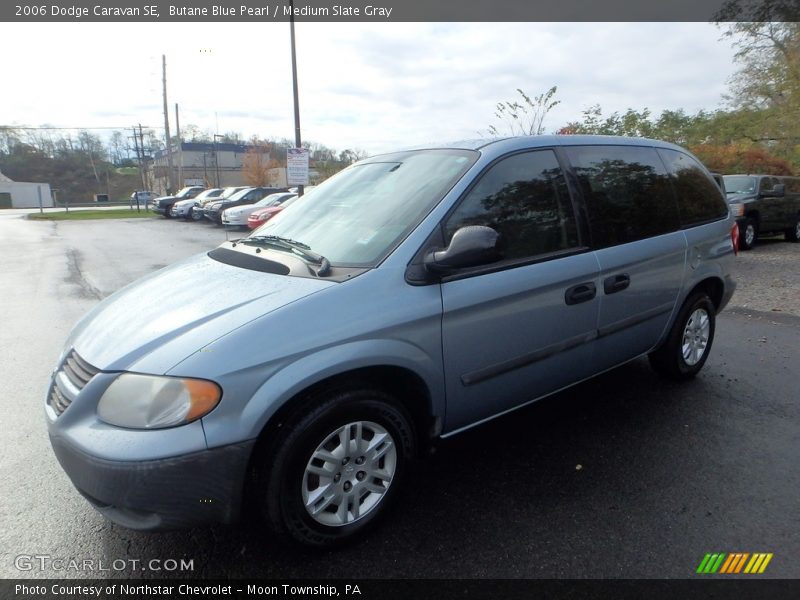 Butane Blue Pearl / Medium Slate Gray 2006 Dodge Caravan SE