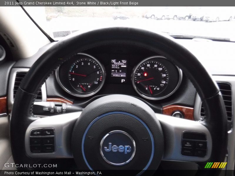 Stone White / Black/Light Frost Beige 2011 Jeep Grand Cherokee Limited 4x4
