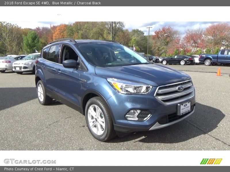 Blue Metallic / Charcoal Black 2018 Ford Escape SE 4WD