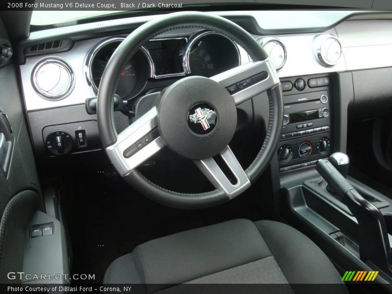 Black / Dark Charcoal 2008 Ford Mustang V6 Deluxe Coupe