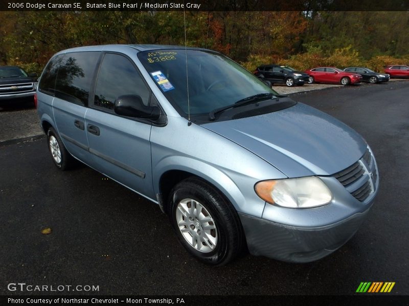 Butane Blue Pearl / Medium Slate Gray 2006 Dodge Caravan SE