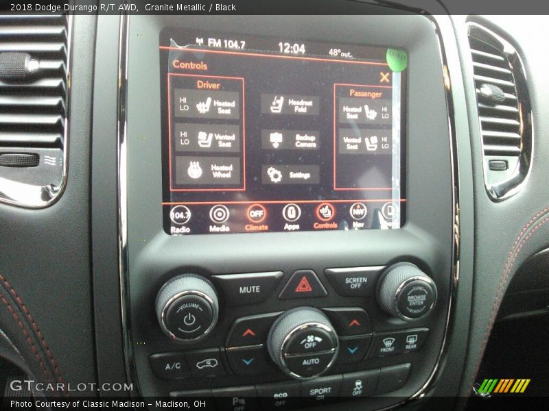Granite Metallic / Black 2018 Dodge Durango R/T AWD