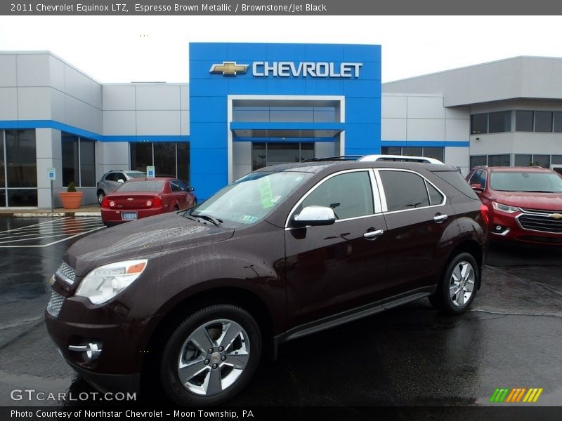 Espresso Brown Metallic / Brownstone/Jet Black 2011 Chevrolet Equinox LTZ