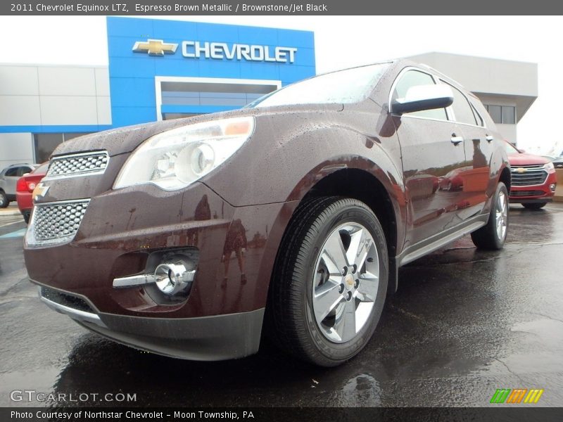 Espresso Brown Metallic / Brownstone/Jet Black 2011 Chevrolet Equinox LTZ