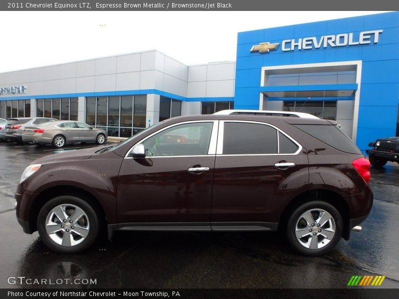 Espresso Brown Metallic / Brownstone/Jet Black 2011 Chevrolet Equinox LTZ