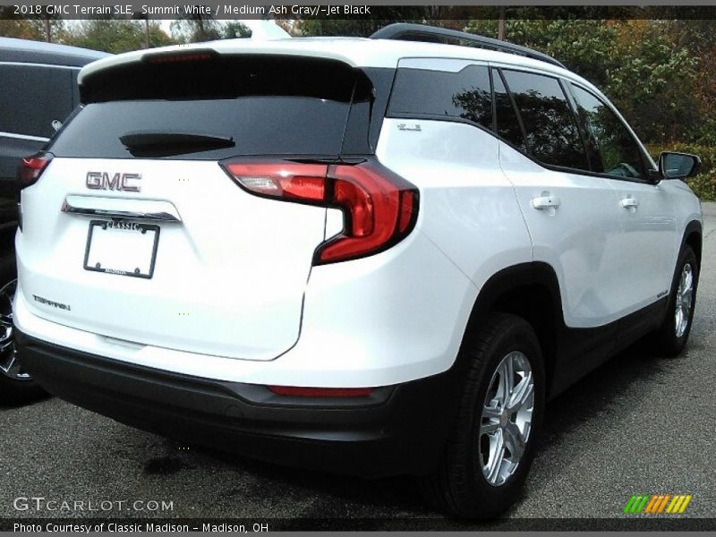 Summit White / Medium Ash Gray/­Jet Black 2018 GMC Terrain SLE