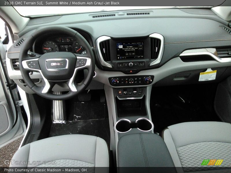 Summit White / Medium Ash Gray/­Jet Black 2018 GMC Terrain SLE