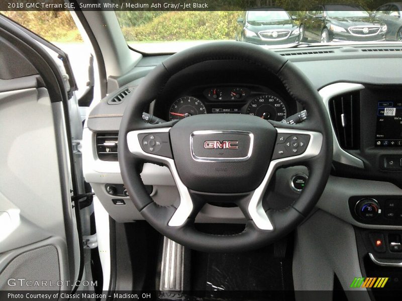 Summit White / Medium Ash Gray/­Jet Black 2018 GMC Terrain SLE