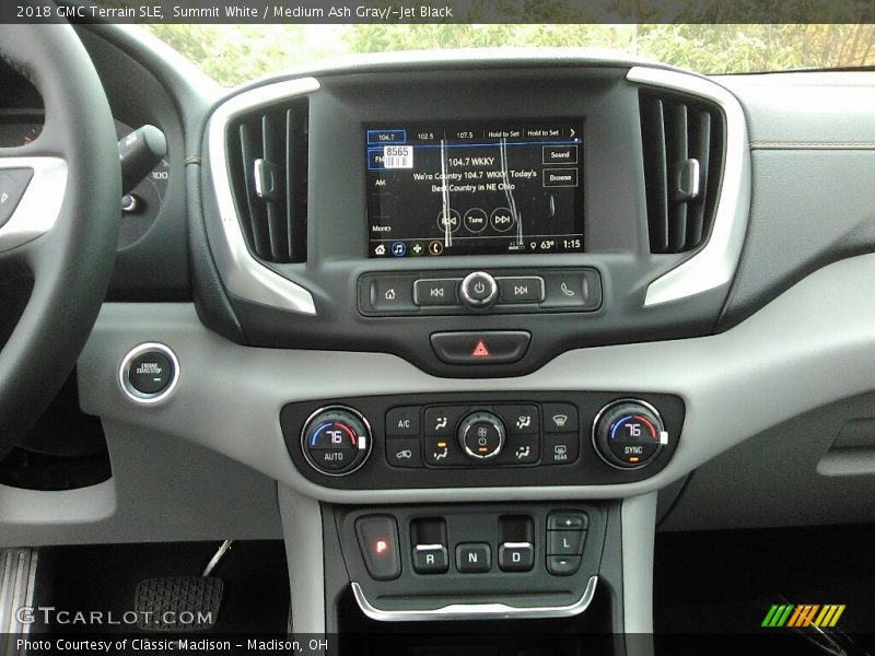 Summit White / Medium Ash Gray/­Jet Black 2018 GMC Terrain SLE