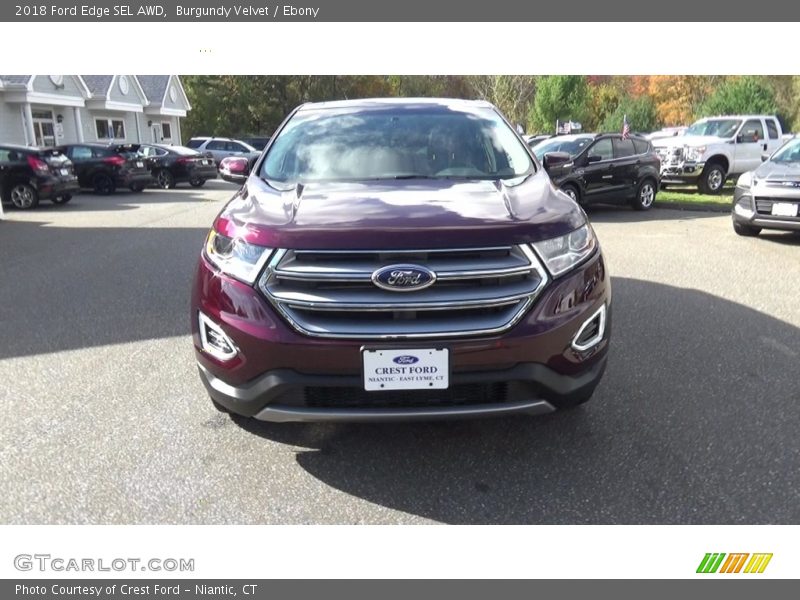 Burgundy Velvet / Ebony 2018 Ford Edge SEL AWD