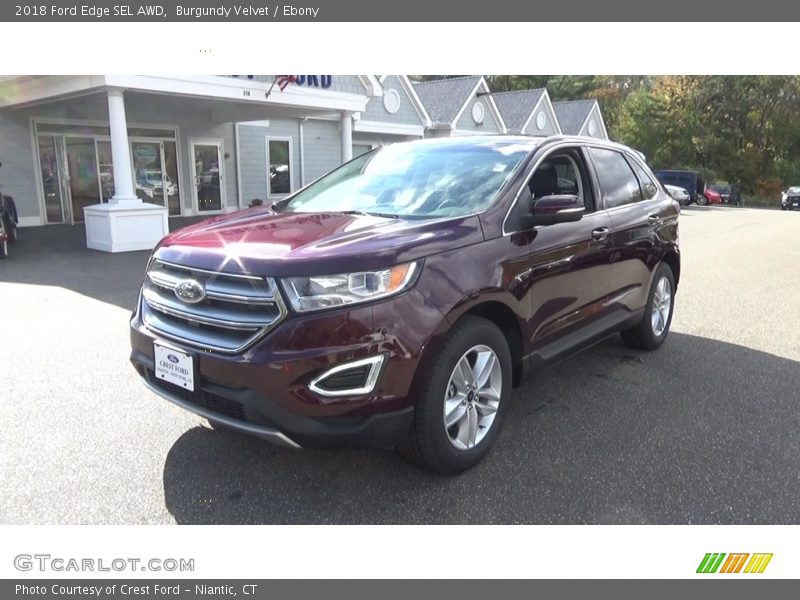 Burgundy Velvet / Ebony 2018 Ford Edge SEL AWD