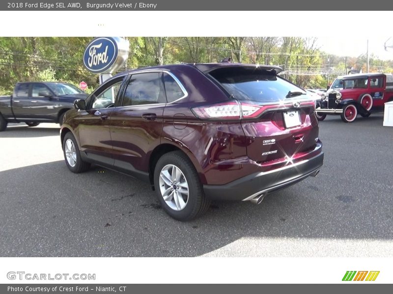 Burgundy Velvet / Ebony 2018 Ford Edge SEL AWD