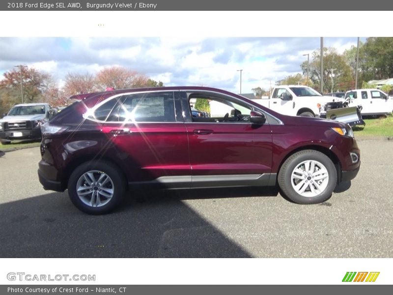 Burgundy Velvet / Ebony 2018 Ford Edge SEL AWD