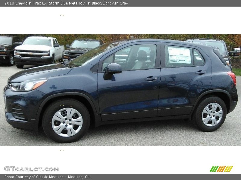 Storm Blue Metallic / Jet Black/Light Ash Gray 2018 Chevrolet Trax LS