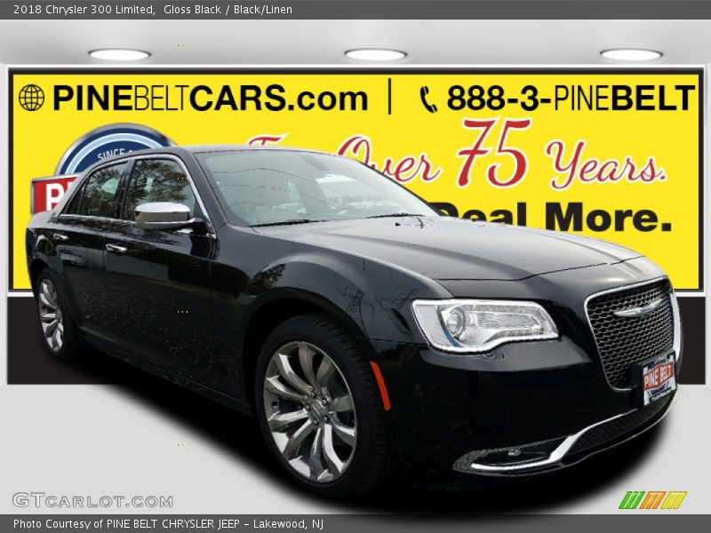 Gloss Black / Black/Linen 2018 Chrysler 300 Limited