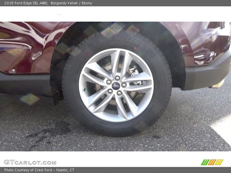 Burgundy Velvet / Ebony 2018 Ford Edge SEL AWD