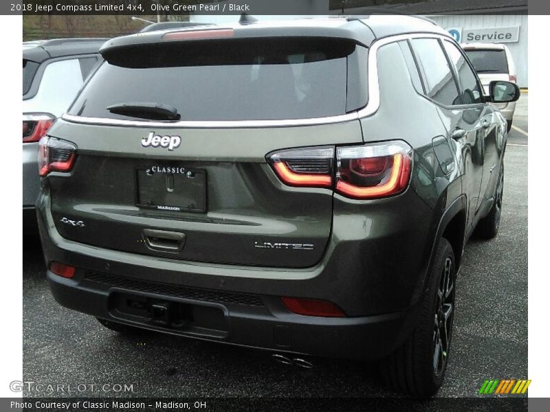 Olive Green Pearl / Black 2018 Jeep Compass Limited 4x4
