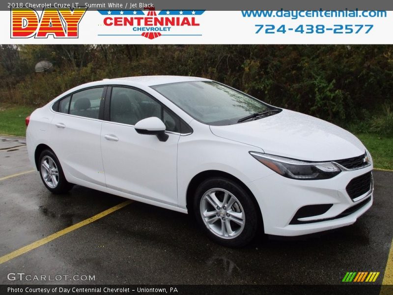 Summit White / Jet Black 2018 Chevrolet Cruze LT