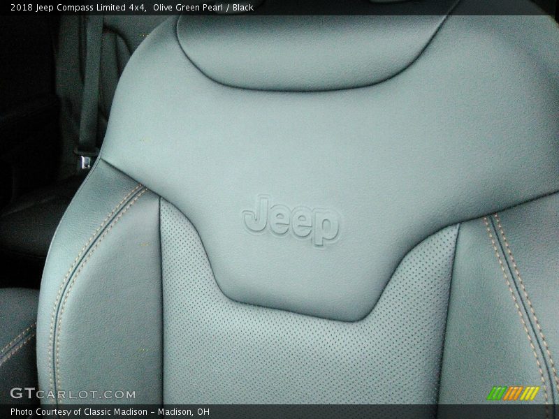 Olive Green Pearl / Black 2018 Jeep Compass Limited 4x4