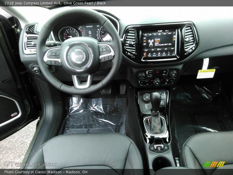 Olive Green Pearl / Black 2018 Jeep Compass Limited 4x4