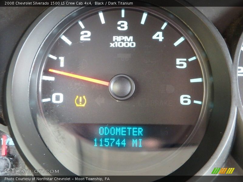 Black / Dark Titanium 2008 Chevrolet Silverado 1500 LS Crew Cab 4x4