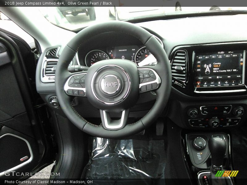 Olive Green Pearl / Black 2018 Jeep Compass Limited 4x4