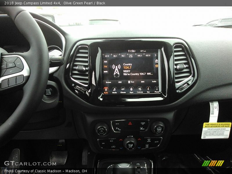 Olive Green Pearl / Black 2018 Jeep Compass Limited 4x4