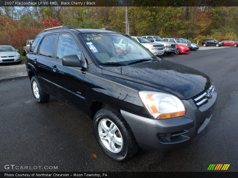 Black Cherry / Black 2007 Kia Sportage LX V6 4WD