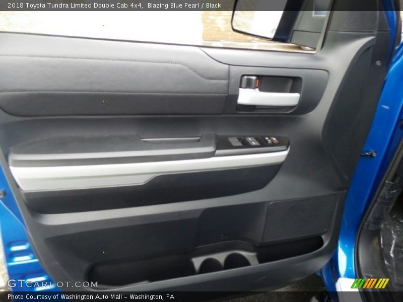 Blazing Blue Pearl / Black 2018 Toyota Tundra Limited Double Cab 4x4
