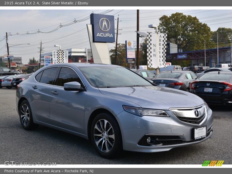 Slate Silver Metallic / Ebony 2015 Acura TLX 2.4