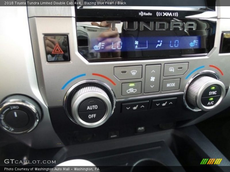 Blazing Blue Pearl / Black 2018 Toyota Tundra Limited Double Cab 4x4