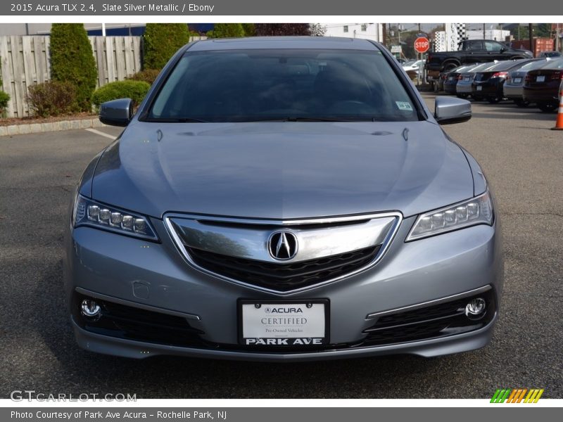 Slate Silver Metallic / Ebony 2015 Acura TLX 2.4