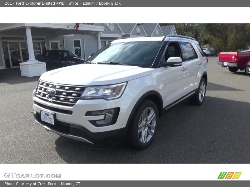 White Platinum / Ebony Black 2017 Ford Explorer Limited 4WD