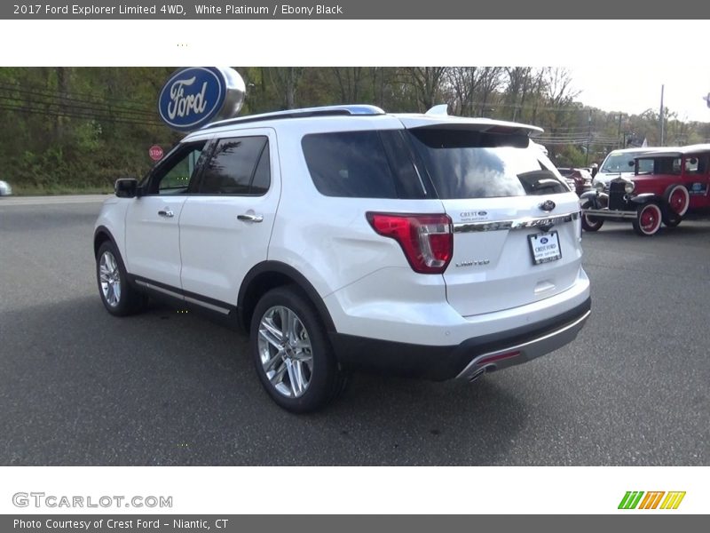 White Platinum / Ebony Black 2017 Ford Explorer Limited 4WD