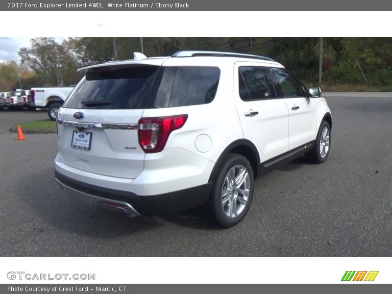 White Platinum / Ebony Black 2017 Ford Explorer Limited 4WD