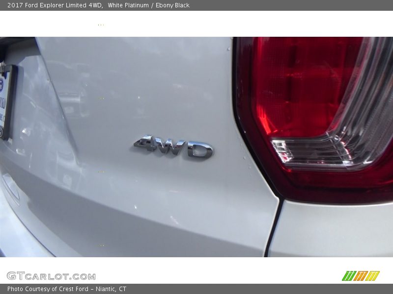 White Platinum / Ebony Black 2017 Ford Explorer Limited 4WD