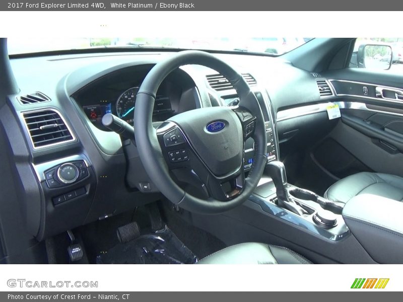 White Platinum / Ebony Black 2017 Ford Explorer Limited 4WD