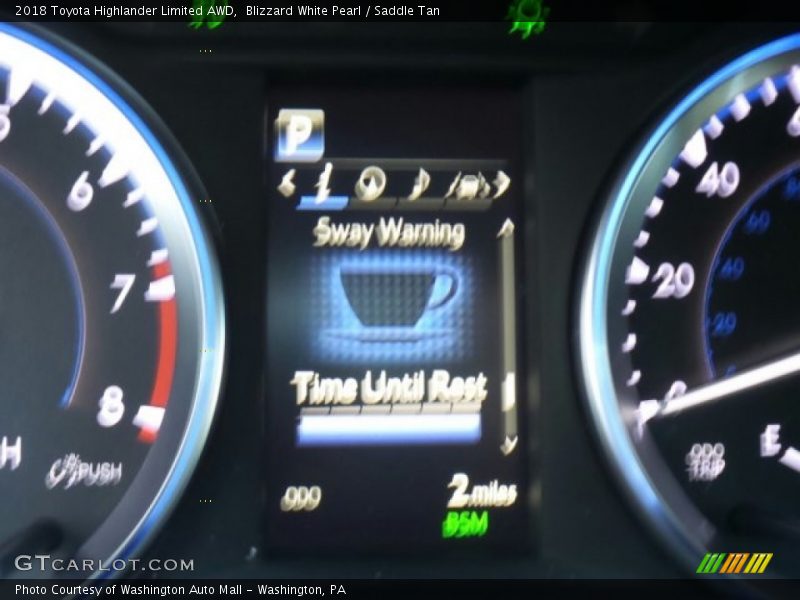 Blizzard White Pearl / Saddle Tan 2018 Toyota Highlander Limited AWD