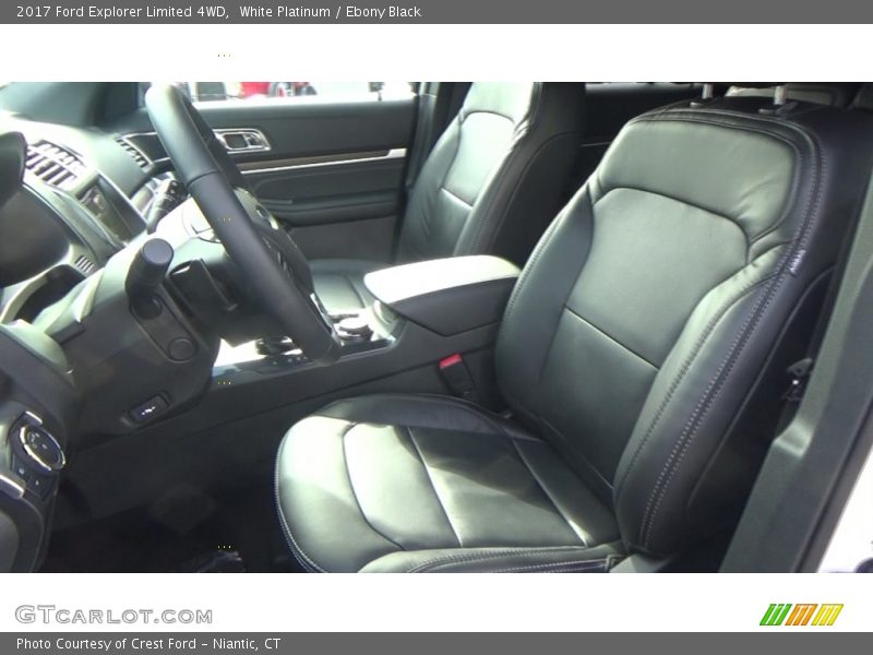 White Platinum / Ebony Black 2017 Ford Explorer Limited 4WD