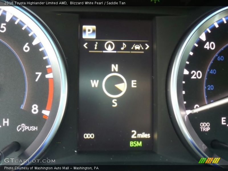 Blizzard White Pearl / Saddle Tan 2018 Toyota Highlander Limited AWD