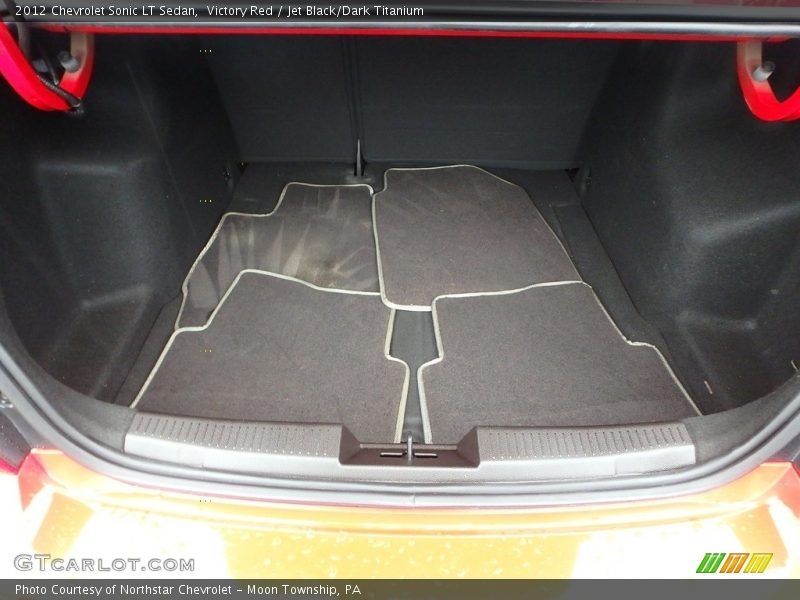 Victory Red / Jet Black/Dark Titanium 2012 Chevrolet Sonic LT Sedan