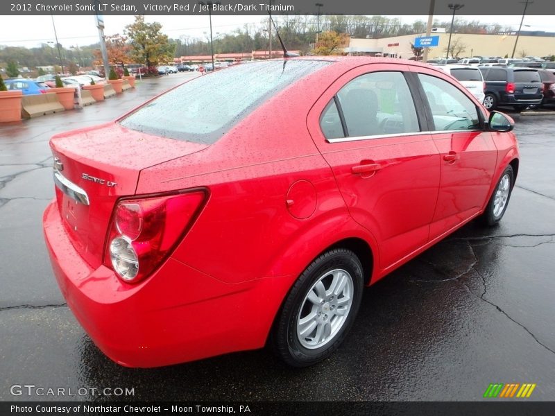 Victory Red / Jet Black/Dark Titanium 2012 Chevrolet Sonic LT Sedan