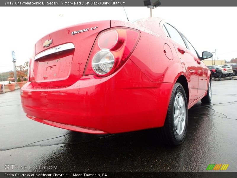 Victory Red / Jet Black/Dark Titanium 2012 Chevrolet Sonic LT Sedan