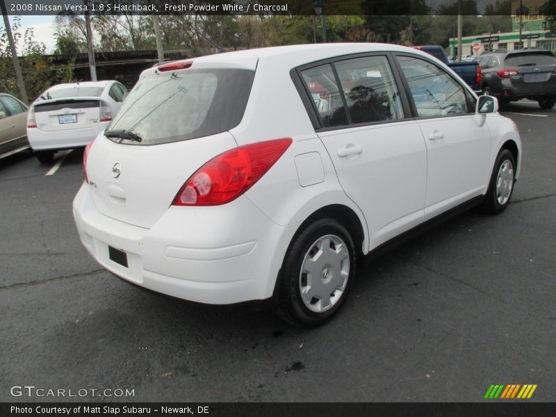 Fresh Powder White / Charcoal 2008 Nissan Versa 1.8 S Hatchback