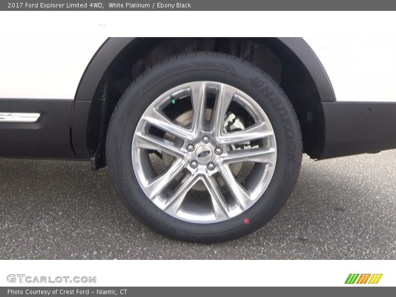White Platinum / Ebony Black 2017 Ford Explorer Limited 4WD