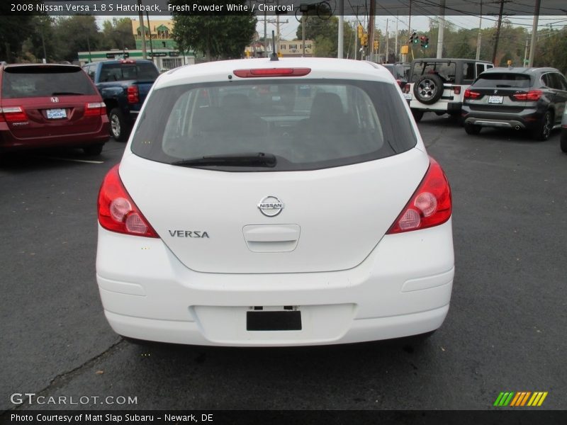 Fresh Powder White / Charcoal 2008 Nissan Versa 1.8 S Hatchback