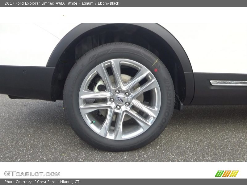 White Platinum / Ebony Black 2017 Ford Explorer Limited 4WD