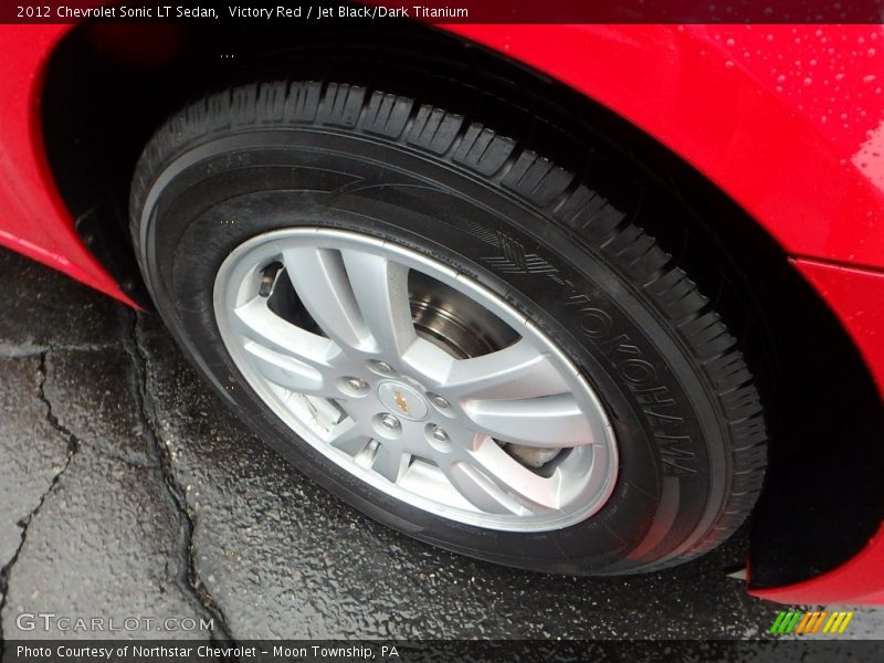Victory Red / Jet Black/Dark Titanium 2012 Chevrolet Sonic LT Sedan