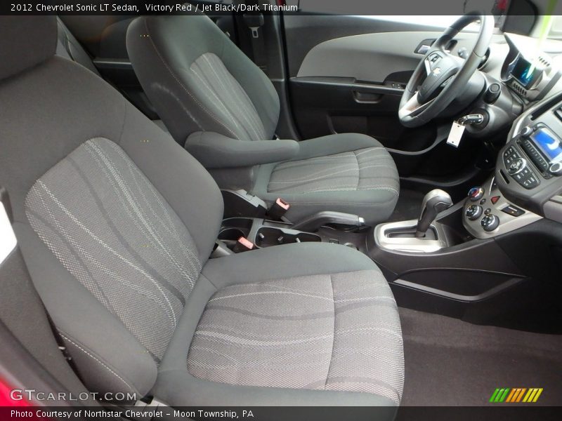 Victory Red / Jet Black/Dark Titanium 2012 Chevrolet Sonic LT Sedan