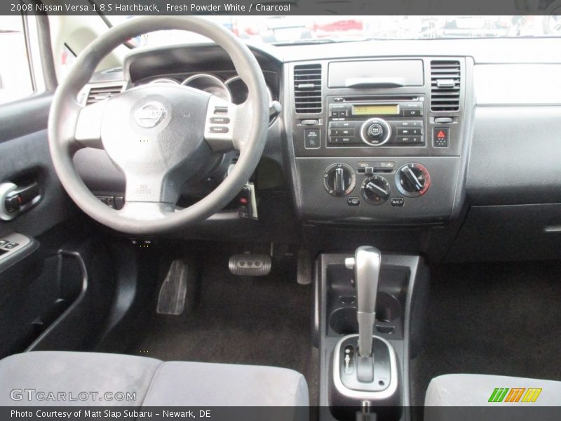 Fresh Powder White / Charcoal 2008 Nissan Versa 1.8 S Hatchback
